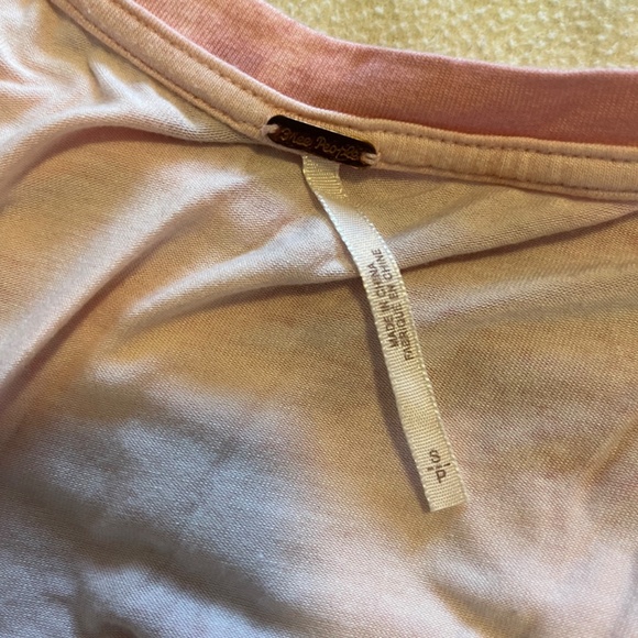 Free People Alyssa Wrap Dress Pink Tie Dye [Small] - Picture 4 of 9